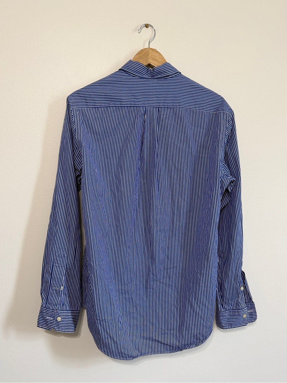 Ralph Lauren Striped Button Up Shirt Size XS Small Women’s Oversized Blue White - Picture 7 of 10